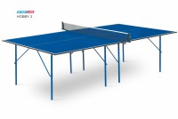 Теннисный стол для помещения swat Hobby 2 blue любительский стол для использования в помещениях 6010 s-dostavka - магазин СпортДоставка. Спортивные товары интернет магазин в Санкт-Петербурге 