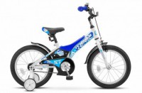 Детский велосипед Stels Jet 16" Z010 синий белый 2022 - магазин СпортДоставка. Спортивные товары интернет магазин в Санкт-Петербурге 