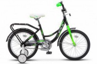 Детский велосипед Stels Flyte 18" Z011 Чёрный салатовый 2022 - магазин СпортДоставка. Спортивные товары интернет магазин в Санкт-Петербурге 